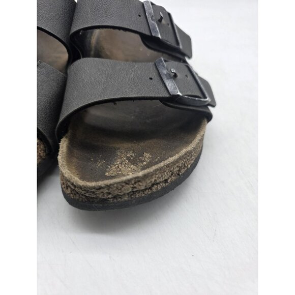 Birkenstock Arizona Sandals Womens Size 7 Black Two Strap Cork Footbed EU 38 - Picture 3 of 11